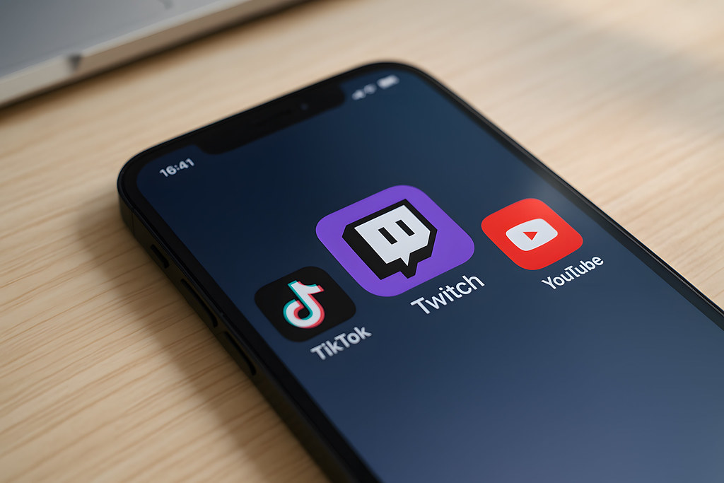 Akıllı telefonda TikTok uygulaması